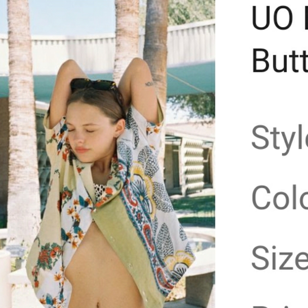 Urban Outfitters Souvenir Button Down Top